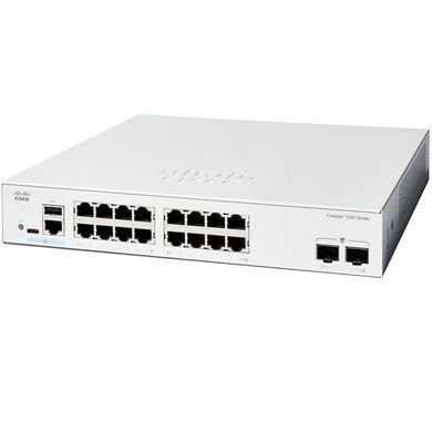 Комутатор Cisco Catalyst 1200 16xGE, 2x1G SFP (C1200-16T-2G) [105142]