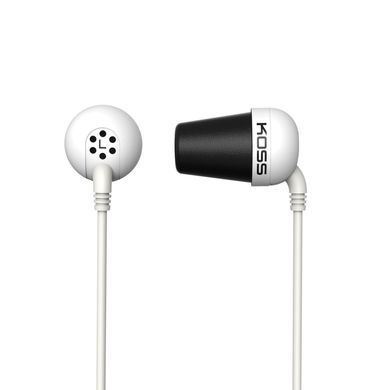 Навушники In-Ear Koss The Plug Noise Isolating, 3.5 mini-jack, Білий (194770.101) [17217]