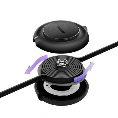 Кабель Baseus Free2Draw Retractable Crystal Fast Charging Data Cable USB to M+L+C 3.5A 1.1m Cluster Black (P10368700111-02) [802608]