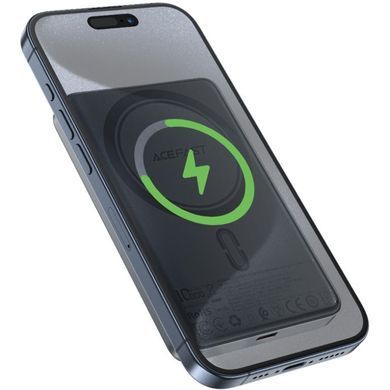 УМБ Acefast Magnetic Wireless 10000mAh 20W PD,QC 3.0, QI 15W M12 Black (6974316283393) [402212]