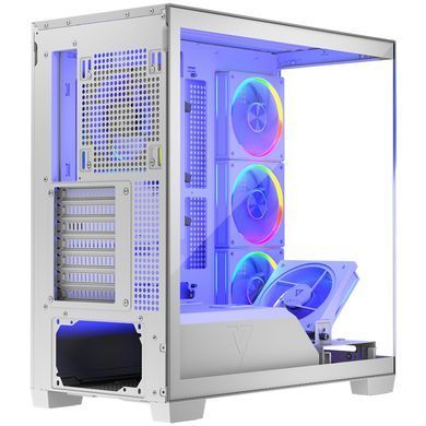 Корпус Modecom VOLCANO STELLAR ARGB MIDI 5x120mm fans WHITE без БЖ ATX (AT-STELLAR-5F-ARGB-20) [403328]