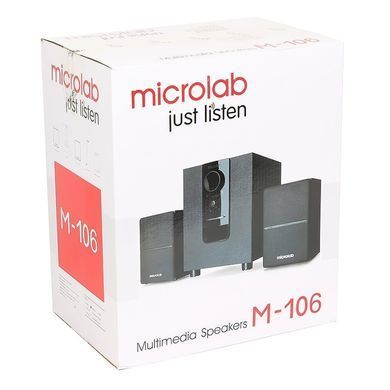 Акустична система 2.1 Microlab, 10Вт, чорна (M-106) [404854]