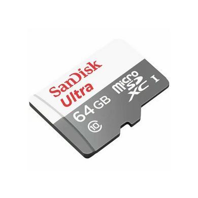 Карта пам'яті microSDXC (UHS-1) SanDisk Ultra 64Gb class 10 A1 (100Mb/s) (SDSQUNR-064G-GN3MN) [803676]