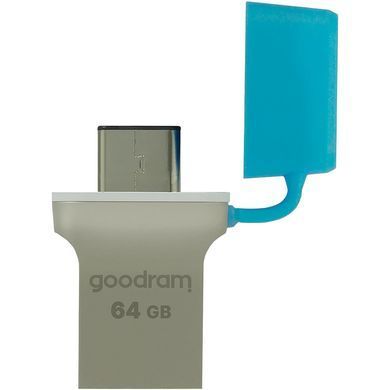 USB Flash GoodRAM 64GB USB 3.0/Type-C ODD3 Metal, Retail (ODD3-0640B0R11) [403911]