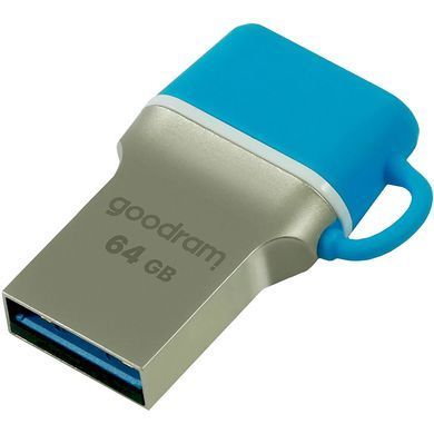 USB Flash GoodRAM 64GB USB 3.0/Type-C ODD3 Metal, Retail (ODD3-0640B0R11) [403911]