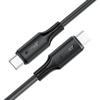 Кабель USB 2.0 Type-C M-M, 1.2 м, 60W silicone C17-03 Black Acefast (6974316284161) [404587]