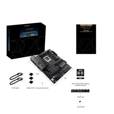 Материнcька плата ASUS PROART B760-CREATOR s1700 B760 4xDDR5 M.2 HDMI DP ATX (90MB1F20-M0EAY0) [113499]