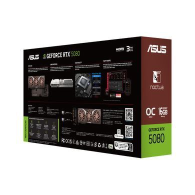 Відеокарта ASUS GeForce RTX 5080 16GB GDDR7 OC RTX5080-O16G-NOCTUA (90YV0M32-M0NA00) [111532]