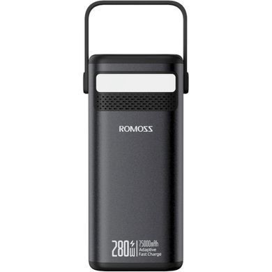 Універсальна мобільна батарея Romoss PMT75 75000mAh Black (PMT75-1E2-2133H) [603443]