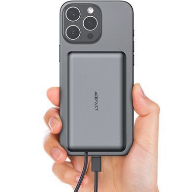 УМБ Acefast Magnetic Wireless 10000mAh 22.5W PD,QC 3.0 USB-C In/Out, QI 15W M18 Black (6974316284017) [405152]