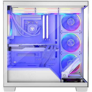 Корпус Modecom VOLCANO STELLAR ARGB MIDI 5x120mm fans WHITE без БЖ ATX (AT-STELLAR-5F-ARGB-20) [403328]