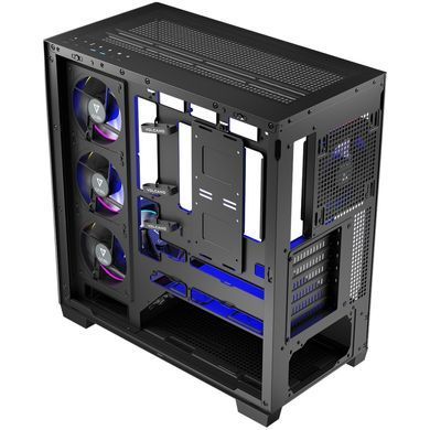 Корпус Modecom VOLCANO STELLAR ARGB MIDI 5x120mm fans BLACK без БЖ ATX (AT-STELLAR-5F-ARGB-10) [403291]