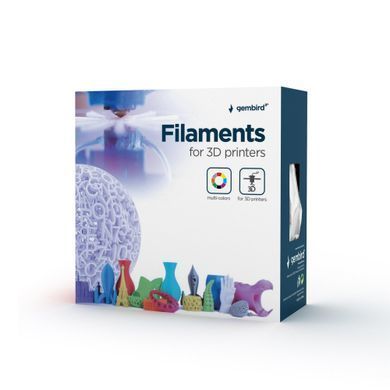 Філамент пластик Gembird для 3D-принтера 3DP-PLA 1.75 мм 1 кг, білий (3DP-PLA1.75-01-NAT) [617141]