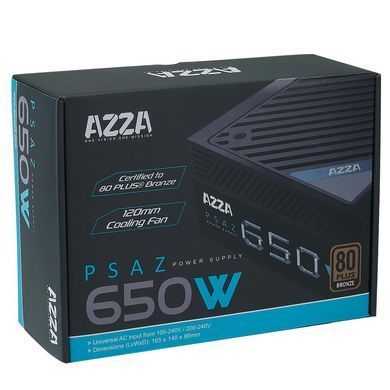 Блок живлення ATX 650W AZZA (PSAZ-650B) [502576]