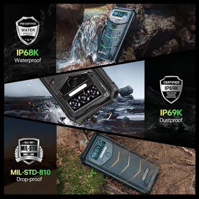 Смартфон Oukitel WP38 6.52" HD /6GB/256GB/ MT8788 / 10600mAh / IP68 / 13+5Мп NFC Black (OukitelWP38Black) [400672]