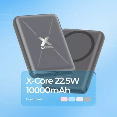 Універсальна мобільна батарея Proove X-Core 22.5W 10000mAh Gray (PNXC22010003) [618435]