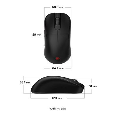 Комп'ютерна миша ZOWIE S2‑DW BLACK (9H.N4NBE.A2E) [301615]