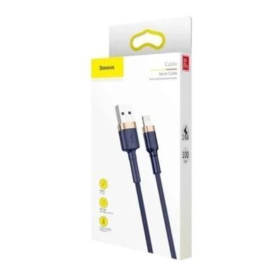 Кабель Baseus cafule Cable USB For iP 2.4A 1m Gold+Blue (CALKLF-BV3) [804378]