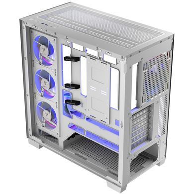 Корпус Modecom VOLCANO STELLAR ARGB MIDI 5x120mm fans WHITE без БЖ ATX (AT-STELLAR-5F-ARGB-20) [403328]