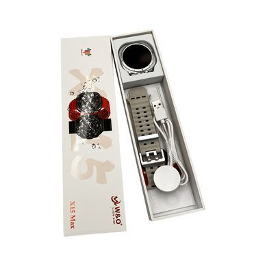 Смарт-годинник W&O X15 Max 38mm. 330 mAh. Amoled+IP67 White (WOX15MW) [802704]