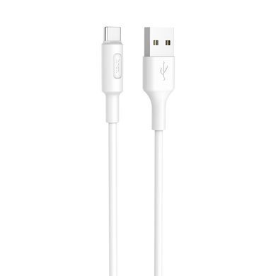Кабель HOCO X25 USB to Type-C 2A, 1m, PVC, PVC connectors, White (6957531080152) [802239]