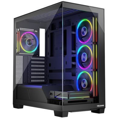Корпус Modecom VOLCANO STELLAR ARGB MIDI 5x120mm fans BLACK без БЖ ATX (AT-STELLAR-5F-ARGB-10) [403291]