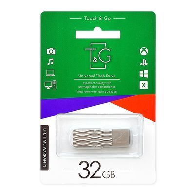 Флеш-накопичувач USB 32GB T&G 103 Metal Series Silver (TG103-32G) [607191]