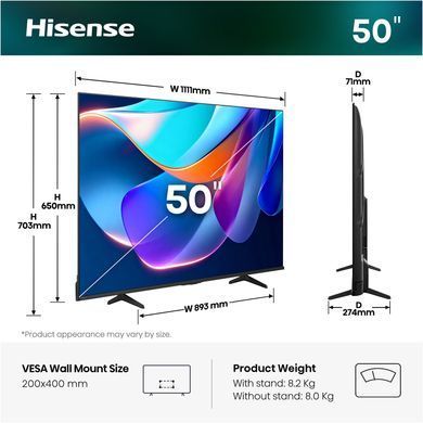 LED-телевізор Hisense 50A6S (20018191) [204457]