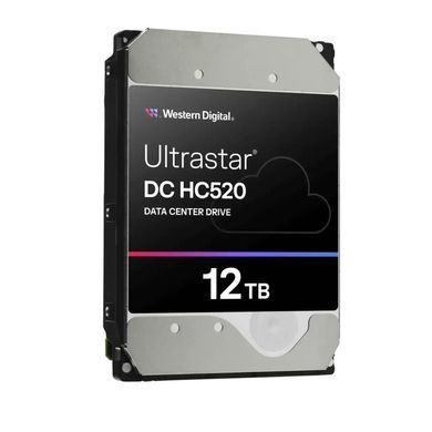 Запам&rsquo;ятовувальний пристрій на жорстких дисках HDD SATA 12TB 7200RPM 6GB/S 256MB DC HC520 WD (0F30146) [501811]