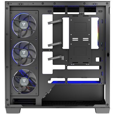 Корпус Modecom VOLCANO STELLAR ARGB MIDI 5x120mm fans BLACK без БЖ ATX (AT-STELLAR-5F-ARGB-10) [403291]