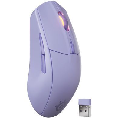 Мишка SteelSeries Rival 3 Gen 2 Wireless, RGB, Lavender (62525) [401326]