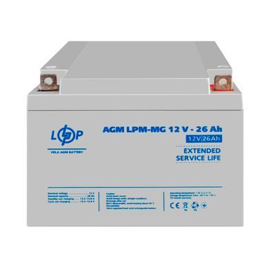 Акумулятор мультигелевий LPM-MG 12V - 26 Ah (LP6557) [900196]