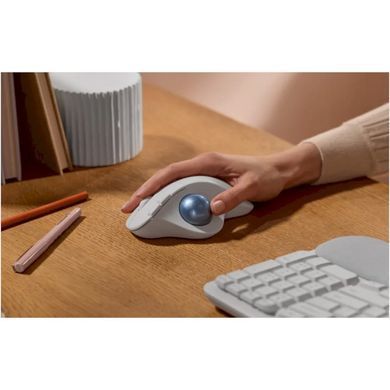 Миша бездротова Logitech Ergo M575S Off-White + Blue Ball (910-007030) [606689]
