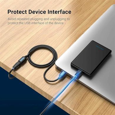 Подовжувач Vention USB - USB (M/F), 5 м, Black (CBHBJ) [605047]