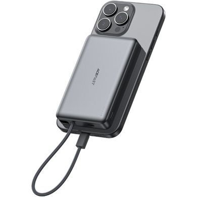 УМБ Acefast Magnetic Wireless 10000mAh 22.5W PD,QC 3.0 USB-C In/Out, QI 15W M18 Black (6974316284017) [405152]