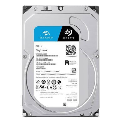 Накопичувач HDD 3.5" SATA 8.0TB Seagate SkyHawk Surveillance 5400rpm 256MB (ST8000VX010) [608025]
