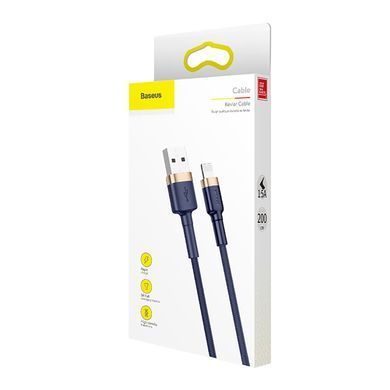 Кабель Baseus Cafule Cable USB For iP 1.5A 2m Gold+Blue (CALKLF-CV3) [802321]