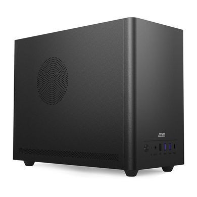 Корпус 2E Credo Metal V300B без БЖ, 2xUSB3.0, 1х USB 2.0, 1xUSB Type-C, 1x90мм, VGA 310мм, mATX, чорний (2E-V300B) [112194]