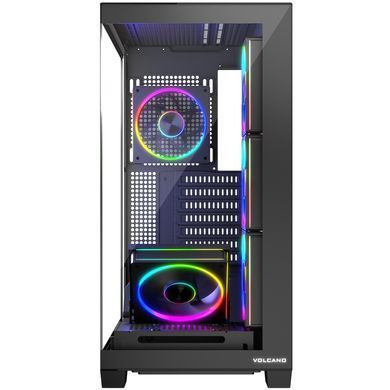 Корпус Modecom VOLCANO STELLAR ARGB MIDI 5x120mm fans BLACK без БЖ ATX (AT-STELLAR-5F-ARGB-10) [403291]