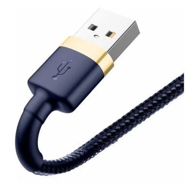 Кабель Baseus cafule Cable USB For iP 2.4A 1m Gold+Blue (CALKLF-BV3) [804378]