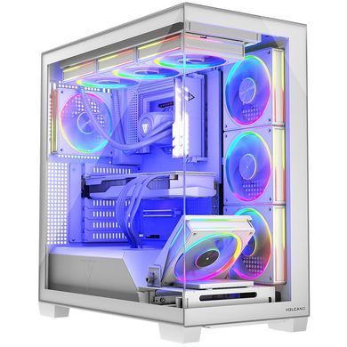 Корпус Modecom VOLCANO STELLAR ARGB MIDI 5x120mm fans WHITE без БЖ ATX (AT-STELLAR-5F-ARGB-20) [403328]