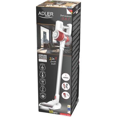 Порохотяг Adler AD 7051 бездротовий/ 300Вт/ 0.6л/ LCD дисплей/ щітка зі світлодіодним підсвічуванням (AD7051) [401628]