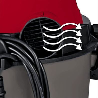 Пилосос професійний Einhell TC-VC 1815, 1250Вт, 180мБар, контейнер 15л, 3.6кг (2340290) [15629]