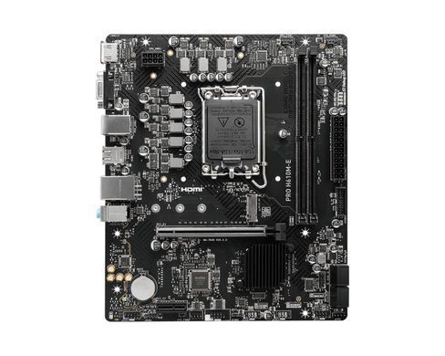 Материнcька плата MSI PRO H610M-E s1700 H610 2xDDR5 M.2 HDMI D-Sub mATX (911-7D48-070) [109265]