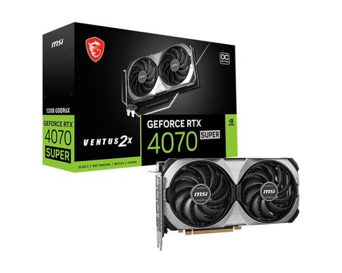 MSI Відеокарта GeForce RTX 4070 SUPER 12GB GDDR6X VENTUS 2X OC (912-V513-658)