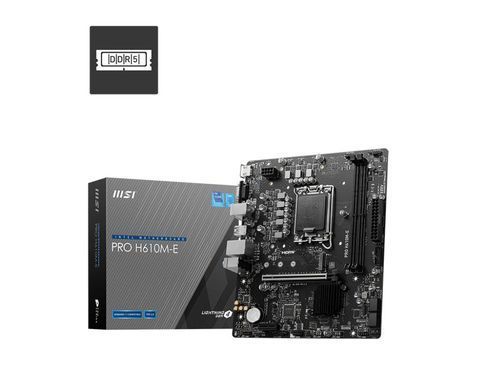 Материнcька плата MSI PRO H610M-E s1700 H610 2xDDR5 M.2 HDMI D-Sub mATX (911-7D48-070) [109265]