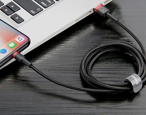 Кабель Baseus Cafule Cable USB For iP 1.5A 2m Gold+Blue (CALKLF-CV3) [802321]