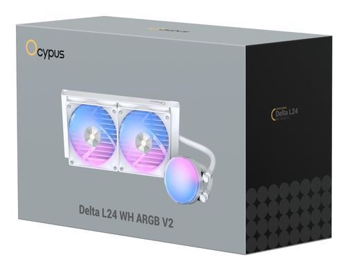 Система рідинного охолодження для комп'ютерного процесора DELTA L24 WH ARGB V2 OCYPUS (DELTA-L24-WH2AAWNN02X-GL) [502924]