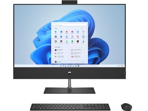 HP Комп'ютер персональний моноблок Pavilion 31.5" UHD IPS, Intel i7-13700T, 32GB, F1TB, NVD3050-4, WiFi, кл+м, DOS, чорний (A45E5EA)