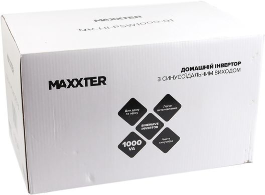ДБЖ Maxxter, тривалої дії, 1000 ВА (600 Вт), без АКБ (MX-HI-PSW1000-01) [400915]